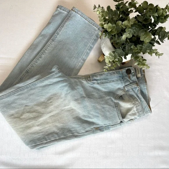 BLUE ASPHALT jeans lightly distressed denim 5/27 light wash denim blue jeans 5 - Picture 9 of 10